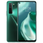 Green Huawei P40 Lite 5G front and back view