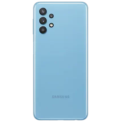 Blue Samsung A32 back view