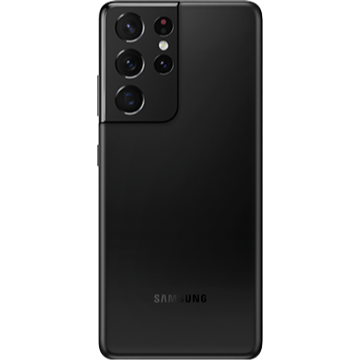 Black Samsung S21 Ultra back view