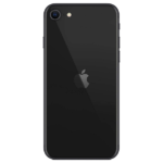Black iPhone SE 2020 back view
