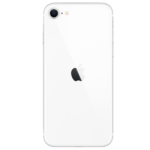 White iPhone SE 2020 back view